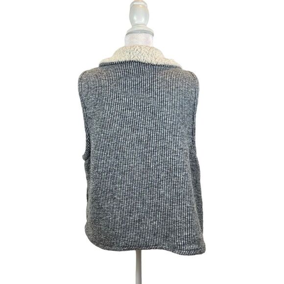 Ladies Mod-o-Doc brand Waterfall Collar Open Front Sherpa Lined Vest Size XL - Picture 5 of 11